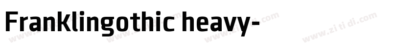 Franklingothic heavy字体转换